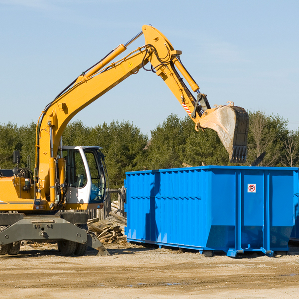 what size residential dumpster rentals are available in San Leanna